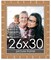 26x30 Gold Modern Bamboo Picture Frame - UV Acrylic, Foam Board Backing, Hanging Hardware